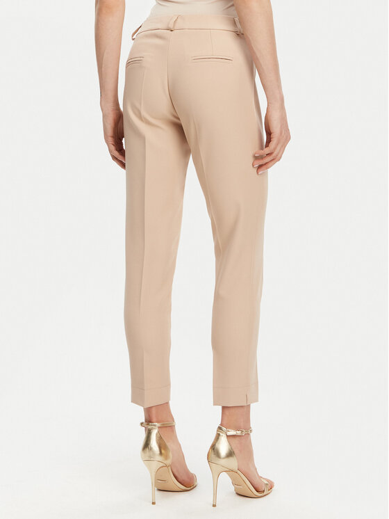 Maryley Maryley Штани з тканини 25EB52Z/M24/43PG Бежевий Regular Fit