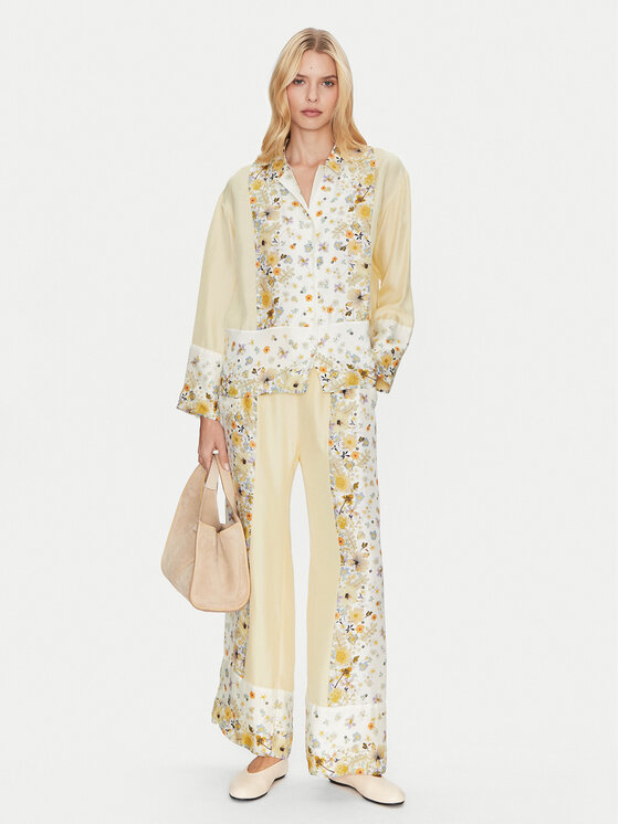 Munthe Munthe Camicia Faiza 251101025118 Beige Relaxed Fit