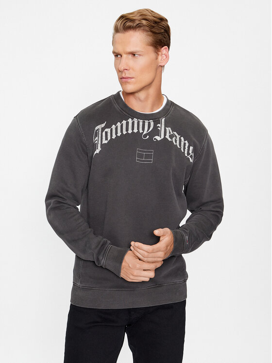 Tommy Jeans Jopa Grunge Arch DM0DM17792 Črna Relaxed Fit