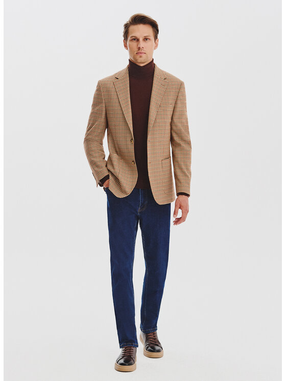 Pako Lorente Pako Lorente Marynarka P25WF-3X-027 Brązowy Slim Fit