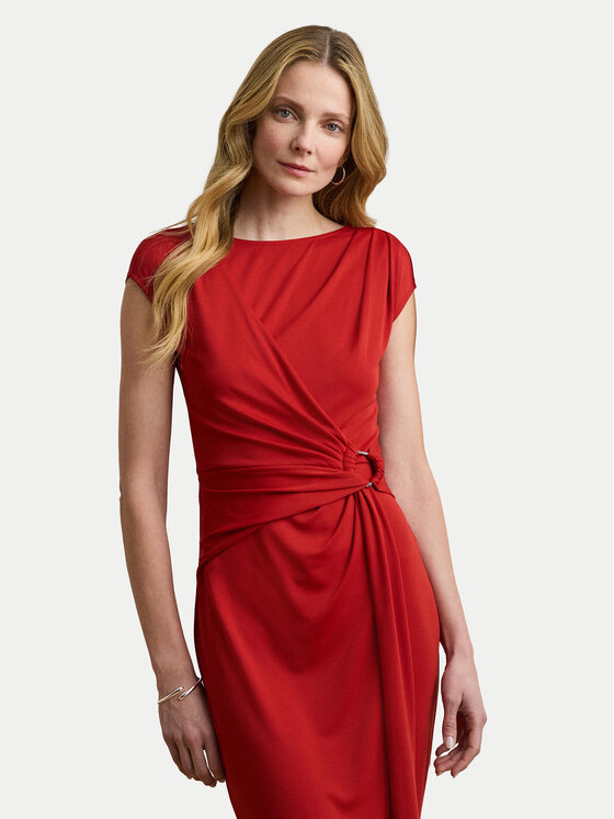 LAUREN RALPH LAUREN LAUREN RALPH LAUREN Sukienka koktajlowa 200973601002 Czerwony Slim Fit