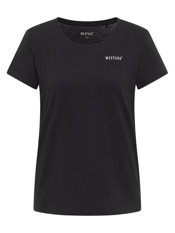 Mustang Mustang T-krekls Alma 1016748 Melns Regular Fit