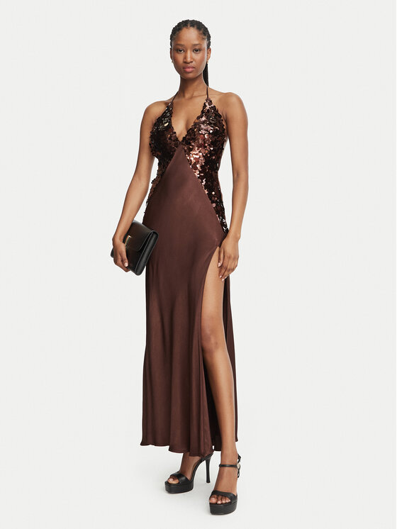Bardot Bardot Kokteilikleit Yve  59315DB6 Tumepruun Regular Fit