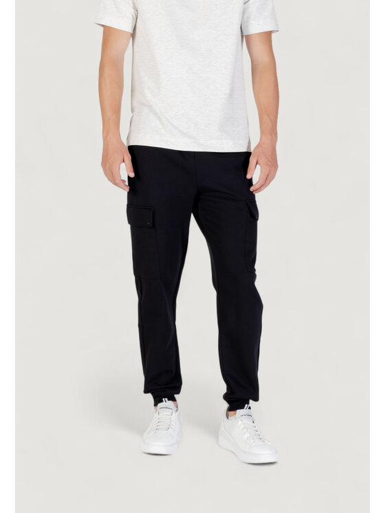 EA7 Emporio Armani EA7 Emporio Armani Spodnie dresowe 8NPP68 PJVTZ Czarny Casual Fit