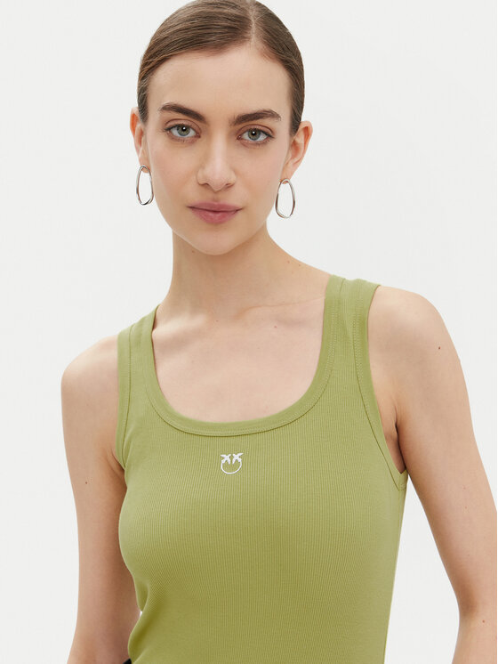 PINKO PINKO Top Calcolatore 100807 Verde Regular Fit