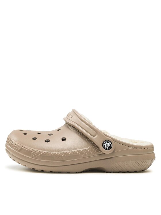 Crocs Crocs Šľapky Crocs Classic Lined Clog 203591 Béžová