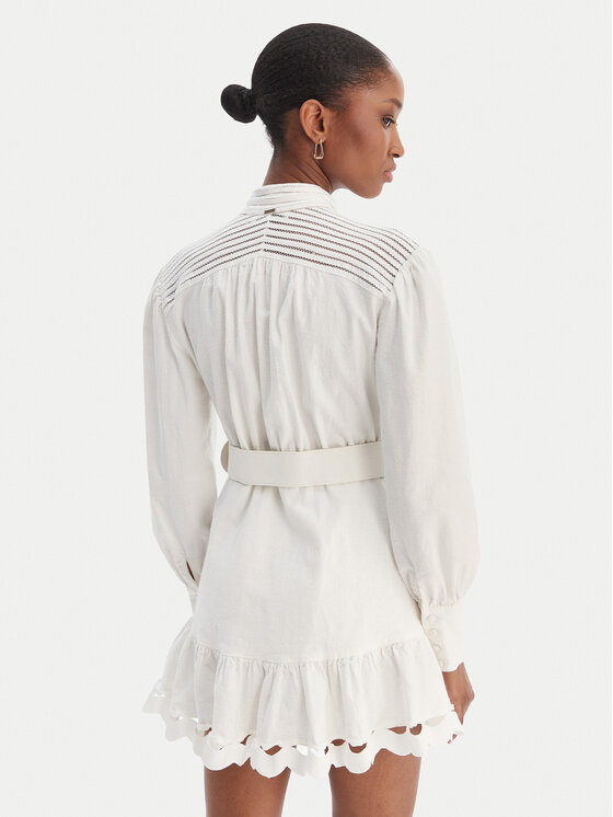 Silvian Heach Silvian Heach Φόρεμα πουκάμισο Kiuba PGP21110VE Λευκό Regular Fit