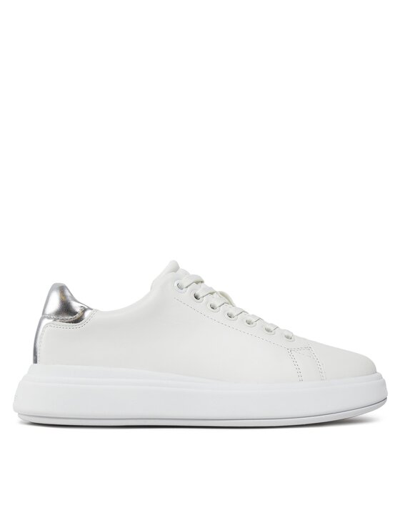 Calvin Klein Tenisice Raised Cupsole Lace Up Lth Bt HW0HW02005 Bijela