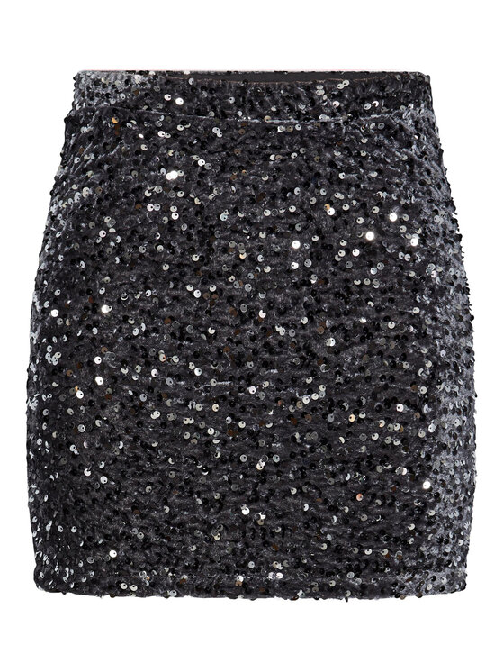 Pieces Pieces Miniszoknya 17143411 Szürke Regular Fit
