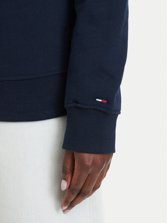 Tommy Jeans Tommy Jeans Суитшърт Ess Logo DW0DW22829 Тъмносин Regular Fit