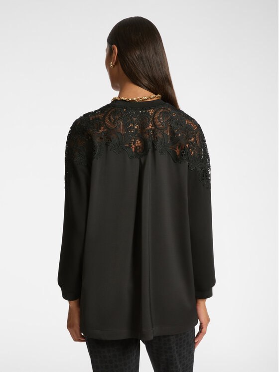 Elena Mirò Elena Mirò Felpa G847Z000399N033 Nero Regular Fit