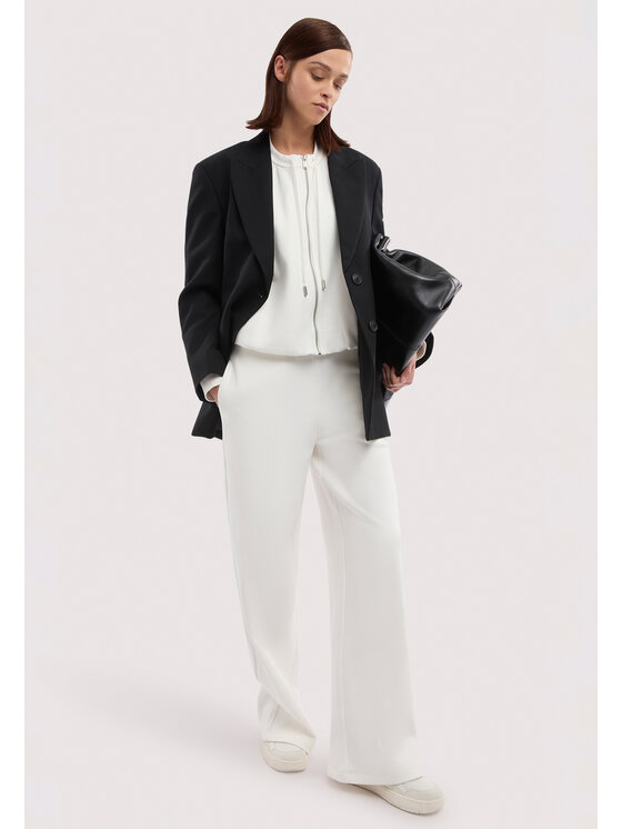 Trussardi Trussardi Pantaloni di tessuto P8096000022N011 Bianco Regular Fit