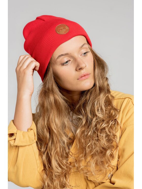 Kabak Kabak Czapka klasyczna beanie Czerwony