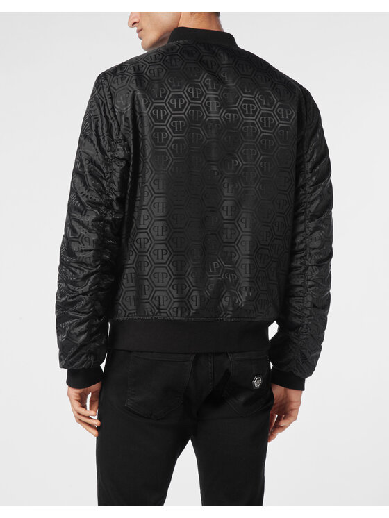 PHILIPP PLEIN PHILIPP PLEIN Bundy bomber 11563 Čierna Regular Fit