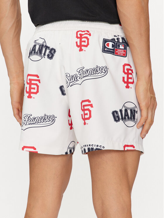 Champion Champion Szorty plażowe 219885 Écru Short Fit