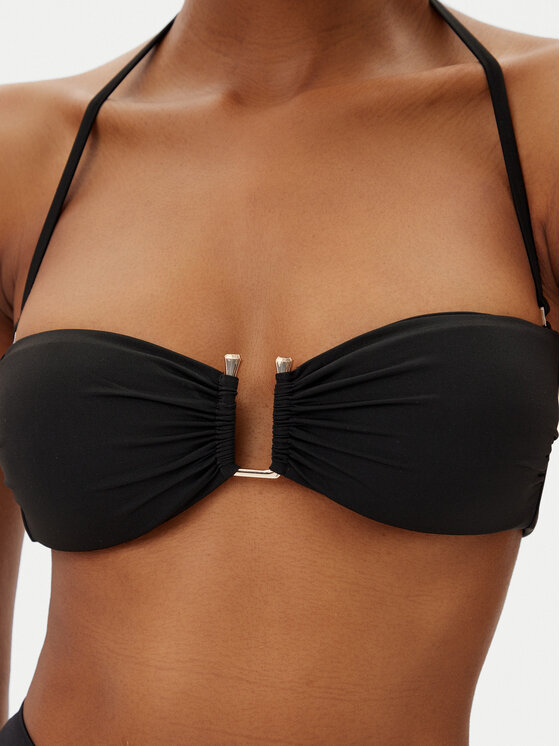 Max Mara Beachwear Max Mara Beachwear Bikini felső Amelia 2516821199 Fekete