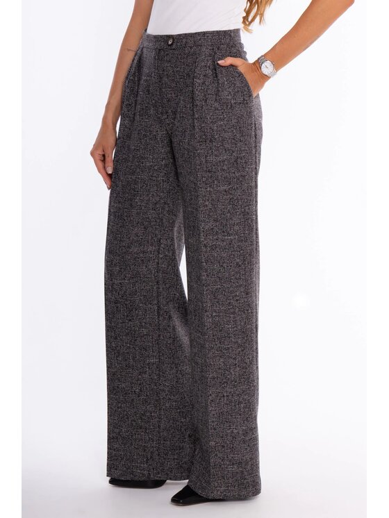 Made of Emotion Made of Emotion Spodnie materiałowe M930 Czarny Wide Leg