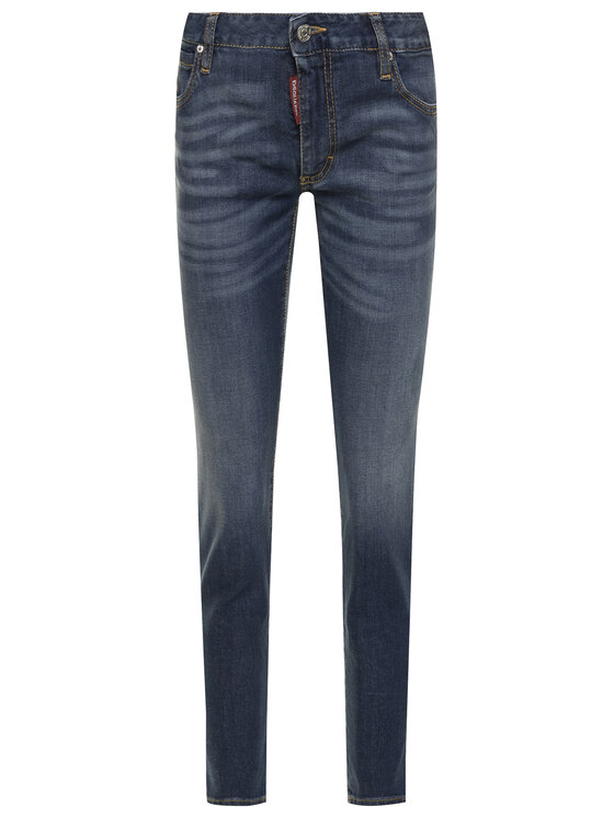 Dsquared2 Dsquared2 Джинси Medium Waist Cropped Twiggy Jean S75LB0299 Cиній Slim Fit