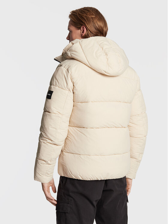 Calvin Klein Calvin Klein Kurtka zimowa Crinkle K10K110336 Beżowy Regular Fit