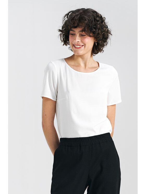 NIFE NIFE Halenka B160 Écru Regular Fit