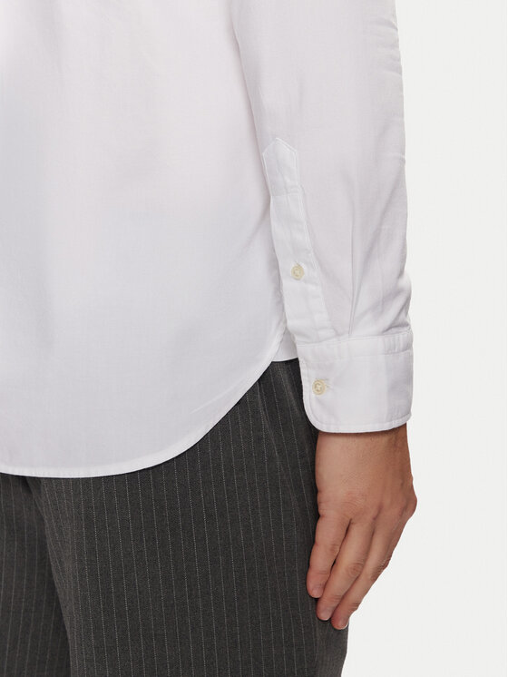 Tommy Hilfiger Tommy Hilfiger Koszula Flex Dobby MW0MW37578 Biały Slim Fit