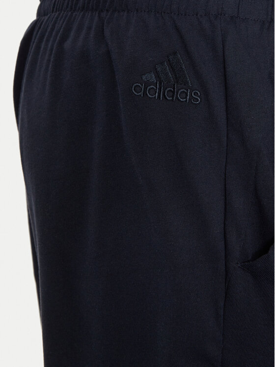 adidas adidas Αθλητικό σορτς AEROREADY Essentials Single Jersey Linear Logo Shorts IC0064 Μπλε Regular Fit