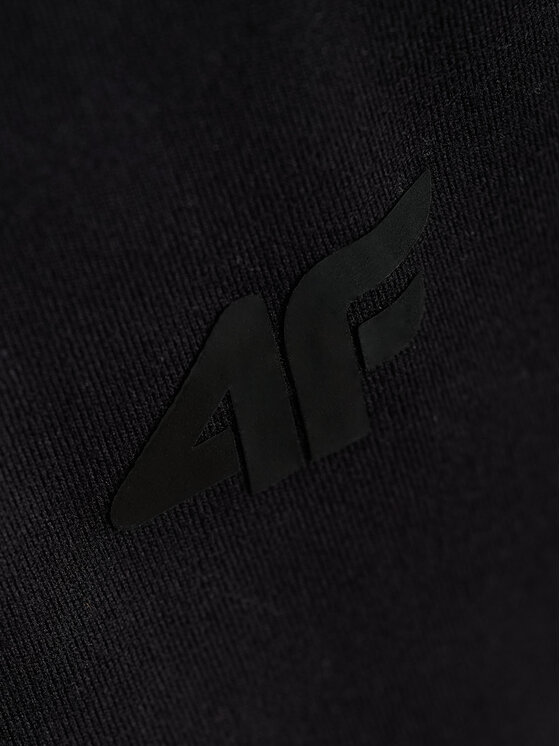 4F 4F Bluzka SPORT OFFICE Czarny Slim Fit