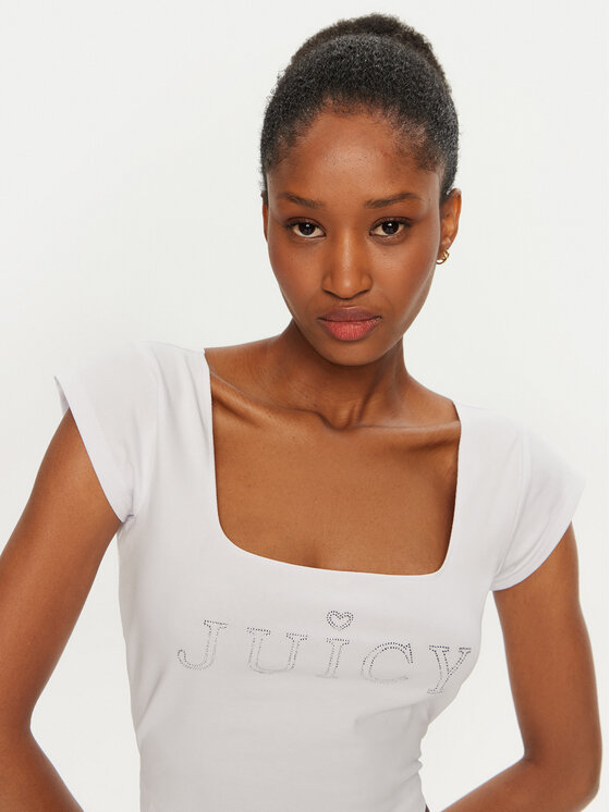 Juicy Couture Juicy Couture Блузка Regal JCBCT224831 Білий Slim Fit