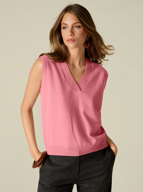 Oltre Oltre Sweter M325J005579N006 Różowy Regular Fit