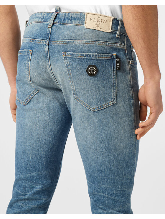 PHILIPP PLEIN PHILIPP PLEIN Jeansy 25443 Niebieski Straight Leg