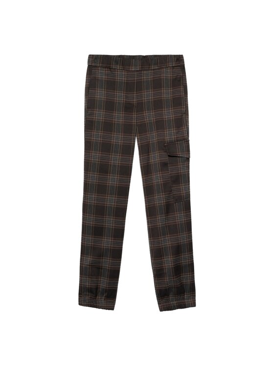 Oltre Oltre Pantaloni di tessuto P024J002490N0S3 Marrone Boy Fit