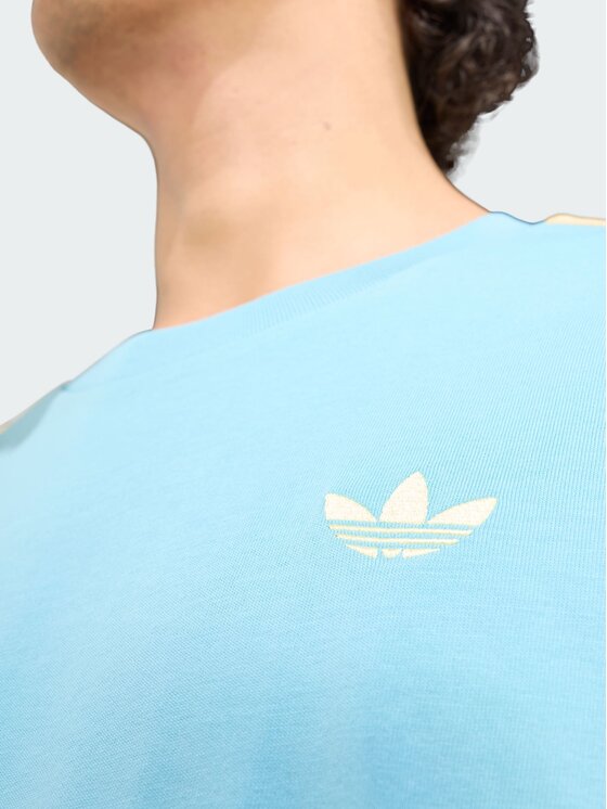 adidas adidas T-Shirt 159141 Błękitny Oversize