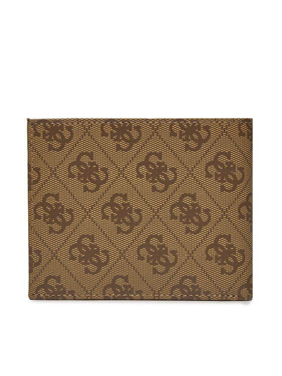 Guess Guess Velika moška denarnica Vezzola Leather Slg SMVELE LEA20 Rjava