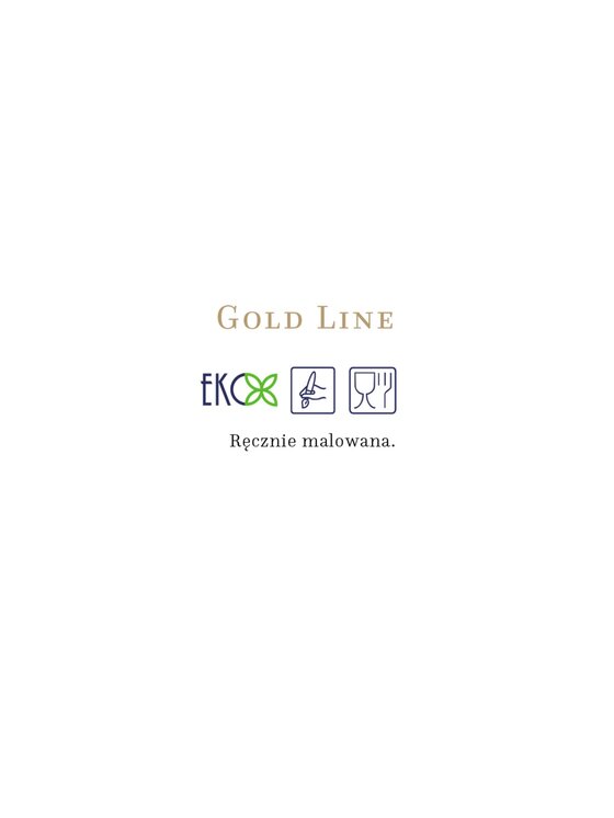 Lubiana Lubiana Zestaw obiadowy Daisy Gold Line Złoty