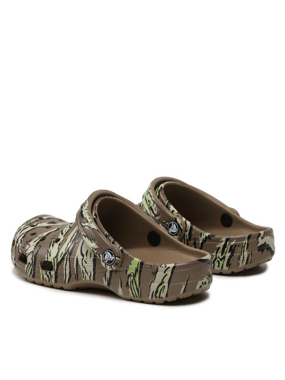 Crocs Crocs Klapki Classic Printed Camo Clog 206454 Khaki