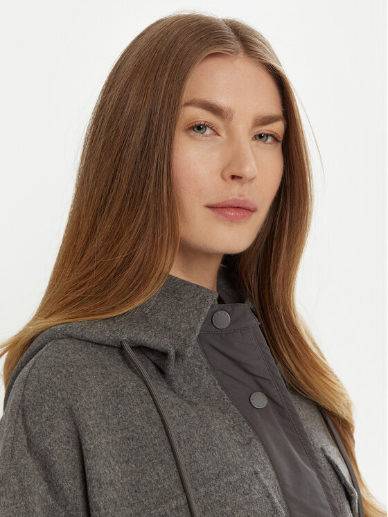 Weekend Max Mara Weekend Max Mara Bunda pro přechodné období Ossola 2515481011 Šedá Relaxed Fit