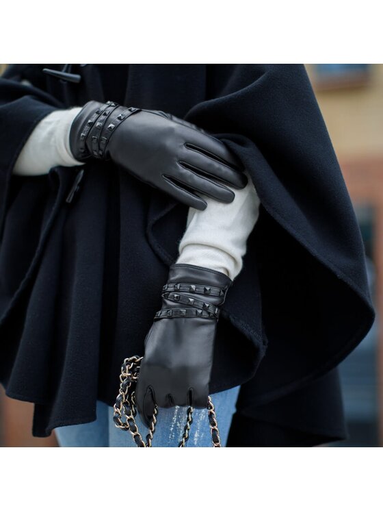 napo gloves napo gloves Rękawiczki Damskie napoSTUD (czarny) S Czarny