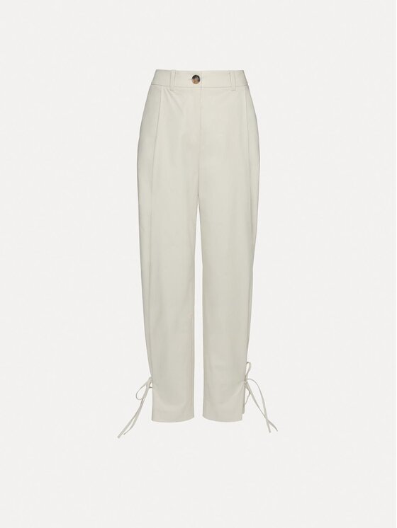 La Mania La Mania Pantaloni di tessuto JOAN Beige Basic Fit