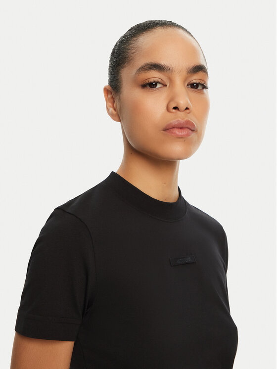 JACQUEMUS JACQUEMUS T-Shirt 24E241JS133 Czarny Regular Fit