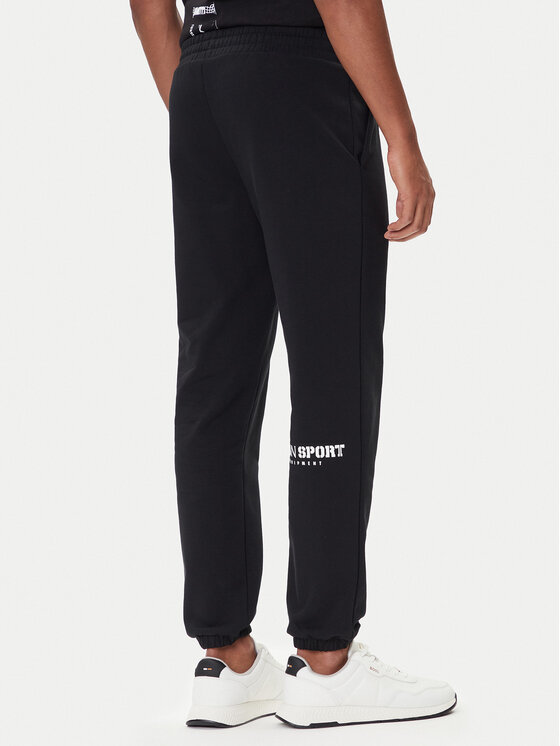 Plein Sport Plein Sport Sporta bikses SAEC MJT2474 STE001N Melns Loose Fit