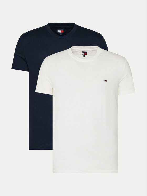 Tommy Jeans Set de tricouri DM0DM20687 Colorat Slim Fit