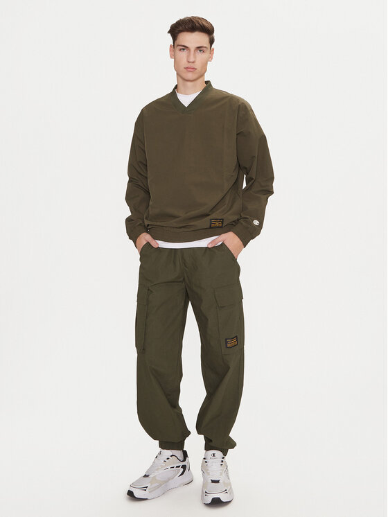 Champion Champion Spodnji del trenirke 220415 Zelena Loose Fit