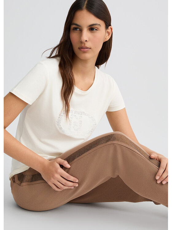 Liu Jo Liu Jo T-shirt TA5173JS003M9294 Bianco Regular Fit