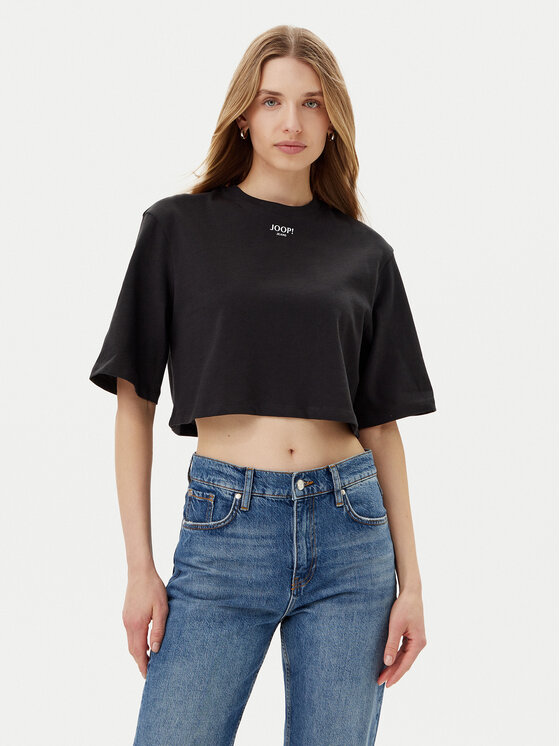 JOOP! Jeans JOOP! Jeans Póló Taky 30046280 Fekete Relaxed Fit
