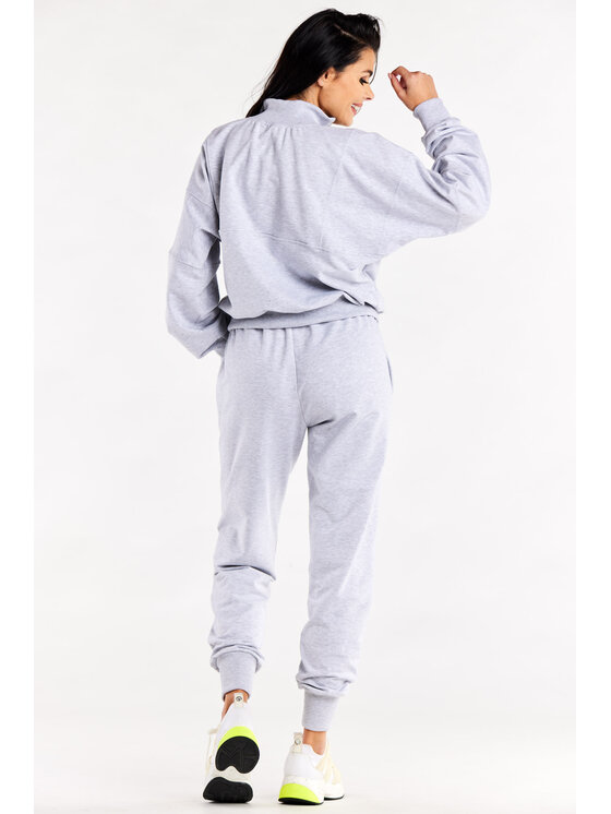 Infinite You Infinite You Mikina M316 Sivá Basic Fit