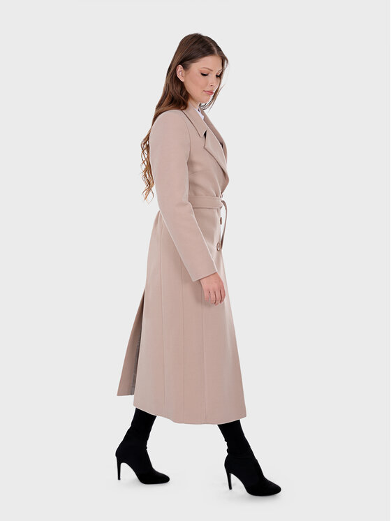Evenemen Evenemen Płaszcz CLARA Beżowy Regular Fit