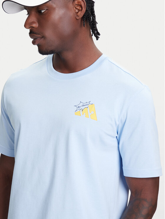 adidas adidas T-Shirt Food Grilled Cheese Graphic JM6460 Błękitny Regular Fit