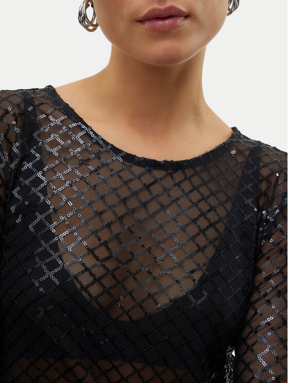 Vero Moda Vero Moda Blúz Safina 10317016 Fekete Regular Fit