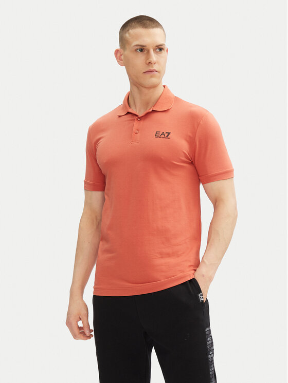 EA7 Emporio Armani Polokošeľa 8NPF14 PJVQZ U3010 Oranžová Regular Fit