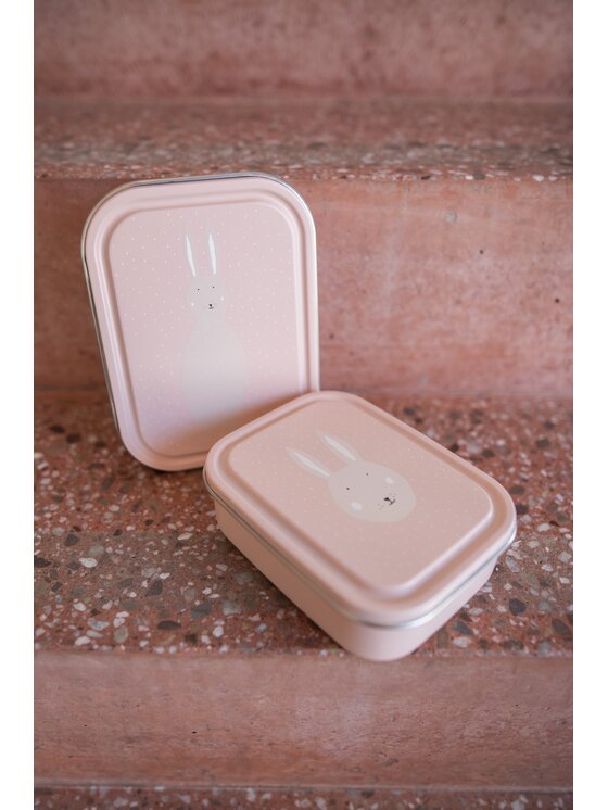 Trixie Baby Trixie Baby Lunchbox Duży stalowy lunch box - Królik Różowy